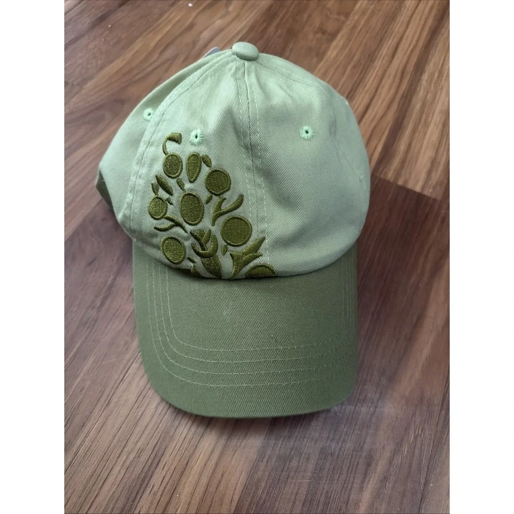 NWT New Free People FP Movement Out Of Bounds Green Baseball Logo Hat Cap